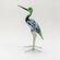Журавль стеклянная фигурка длиной 6 см Птицы 
