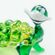 Черепаха веселая зеленая 3 см Рептилии