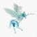 Пегас бирюзовый фигурка крупная, высота 12 см Животные