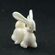 Маленький кролик из стекла длиной 4 см Животные