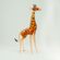 Фигурка стеклянная Жираф  высотой 14 см Животные