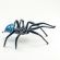 Паук большой фигурка стеклянная длиной 12,5 см Насекомые