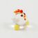 Цыпленок маленькая фигурка мини высотой 1 см Миниатюрные
