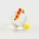Цыпленок маленькая фигурка мини высотой 1 см Миниатюрные